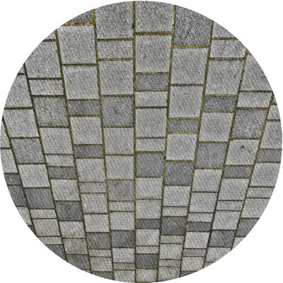 Tapis gris tissé à la machine