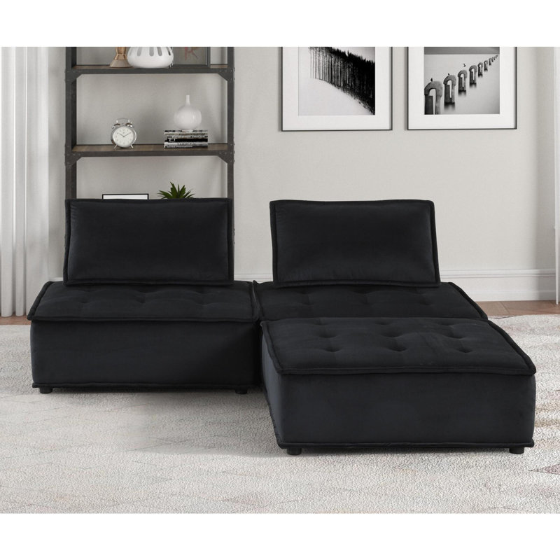 Canapé modulaire en velours