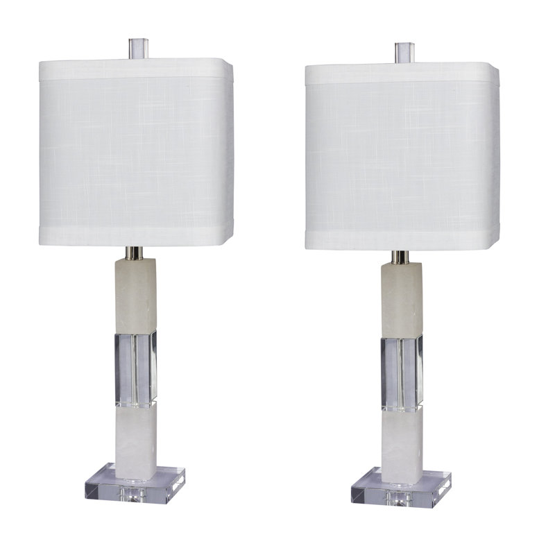 Ensemble de lampe de table 26 po stacked block Aviza