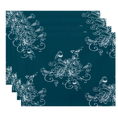 Aspacio Polyester Floral Rectangle Placemat