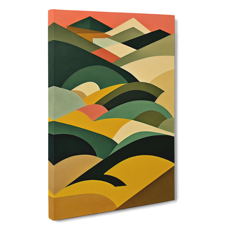 Abstract Mountain Landscapes No.2 - Wrapped Canvas, 76cm H x 50cm W x 3cm D