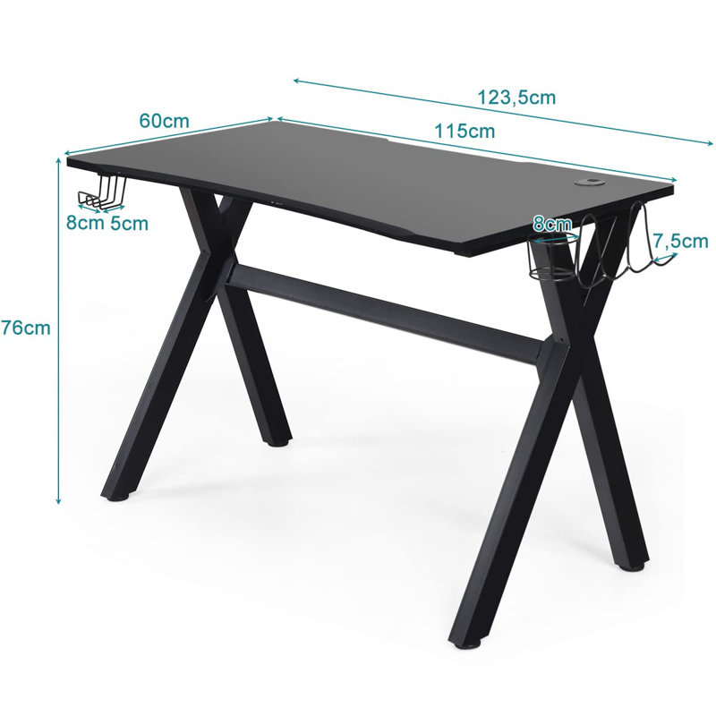 Commercial Use 123.5Cm W Rectangle Writing Desk