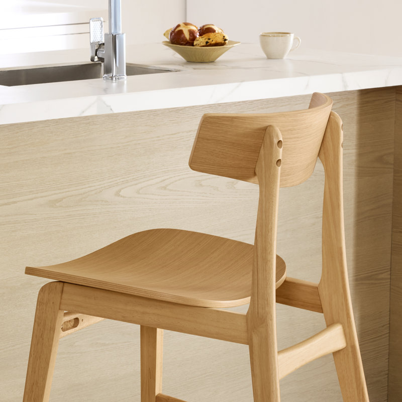Solid Wood Counter Stool, Oak