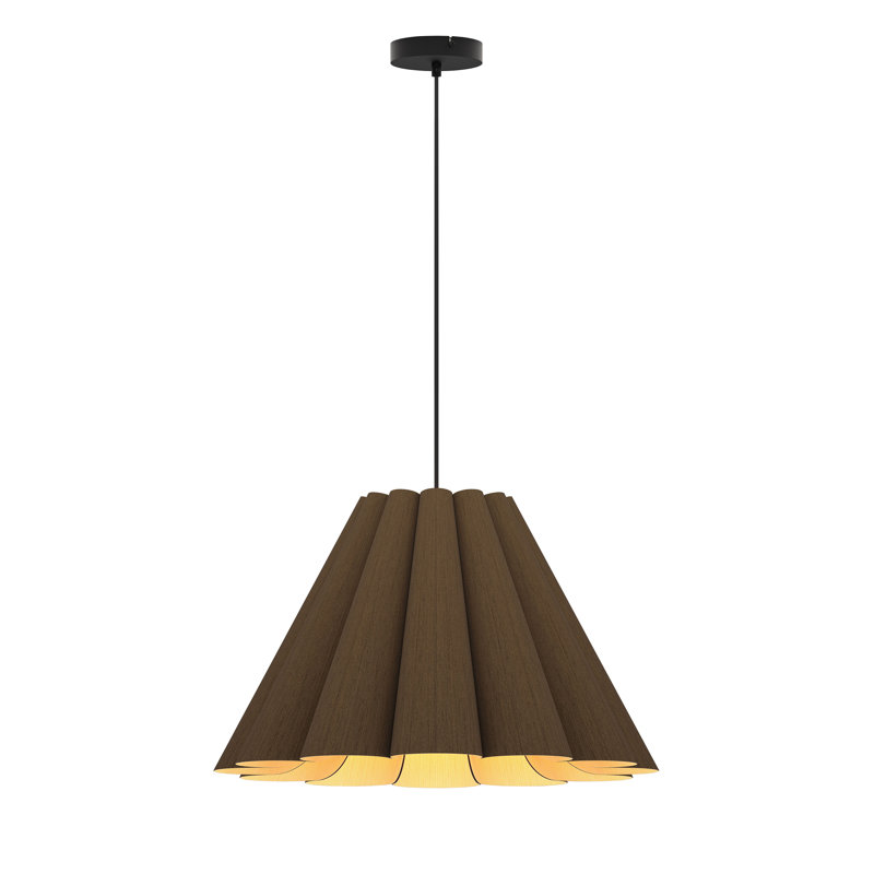 Luminaire suspendu moyen Lora 56, Ébène, H 14,3 po x l 22,8 po x P 22,8 po