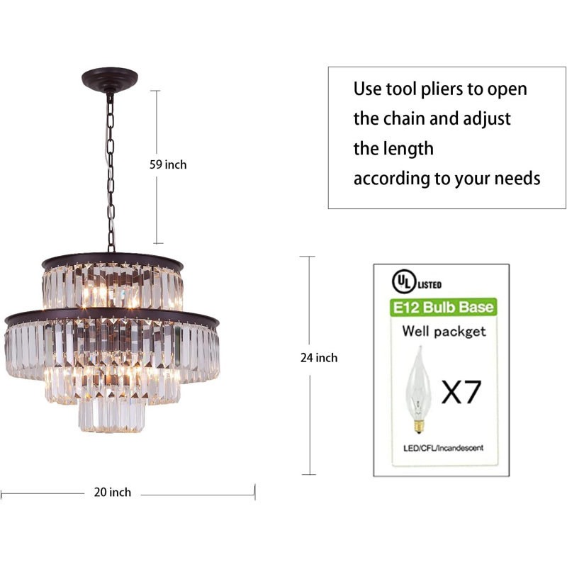 Lustre moderne en cristal à 4 niveaux avec prismes K9 transparents, plafonnier de luxe pour salle à manger, entrée et salon