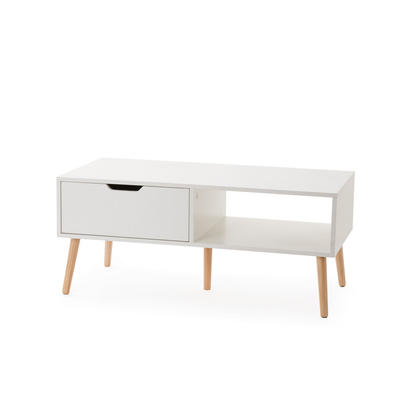 Table basse à 4 pieds avec rangement