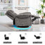 Fauteuil inclinable pivotant et berçant-489338887