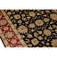 Tapis noir et rouge de haute qualité noué à la main