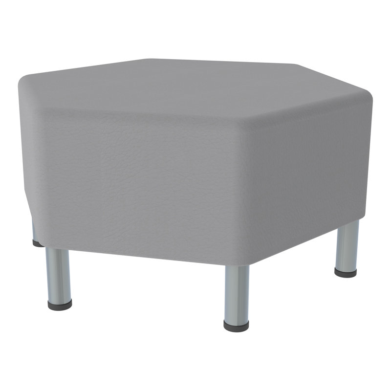 Tabouret hexagonal structuré de Learniture - Siège modulaire flexible et collaboratif pour les salles de classe de bureau, de maison, de salon et d'école avec structure durable 1034NLG