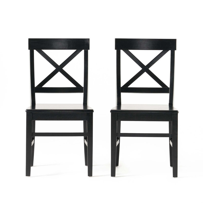 Chaises de salle à manger Farmhouse, Noir, noir, noir, noir