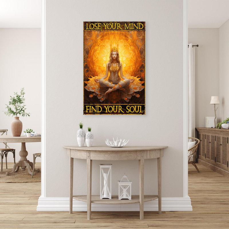 Masa Yoga Lose Your Mind On Canvas Print, H 36 po x l 24 po x P 1,25 po