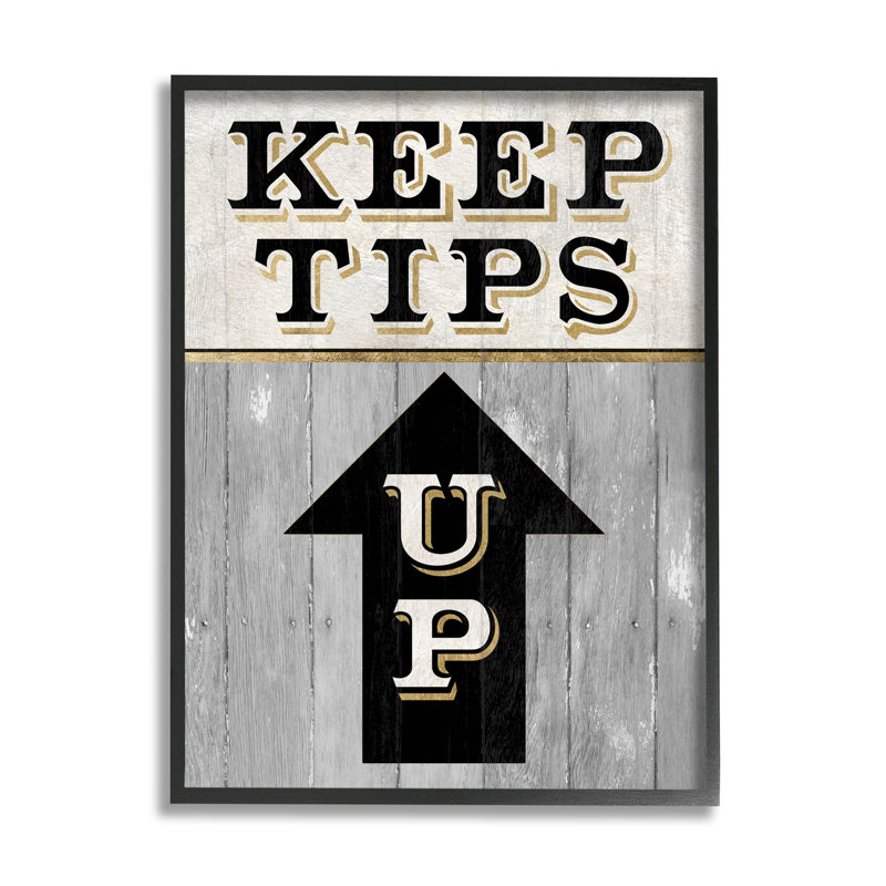 «Keep Tip Up Skiing», art giclée par Livi Finn, H 14 po x l 11 po x P 1,5 po, Giclée encadrée noir minuit