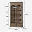 Bibliothèque rustique en bois massif rétro