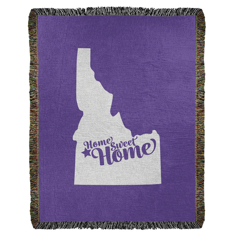 Jeté en coton tissé boise doux, l 37 po x L 52 po, Mauve