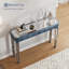 Console Mid-Century avec miroir en bois massif-59997260