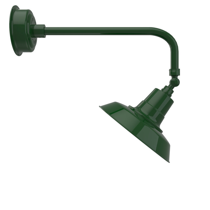 Luminaire de grange d’extérieur à del oldage, Vert rétro