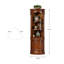 Armoire de coin 74,02 po en bois massif brun de style américain