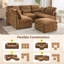 Canapé modulaire en chenille-1700176493