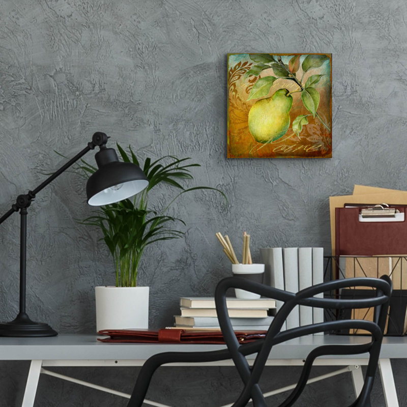  «From The Grove Pear» par Art Licensing Studio, art mural en verre acrylique, H 12 po x l 12 po x P 0,13 po