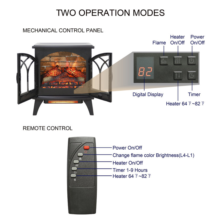 Minocqua Infrared Electric Stove Winston Porter