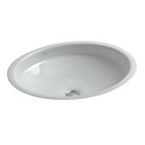 Canvas® Metal Oval Undermount Bathroom Sink with Overflow