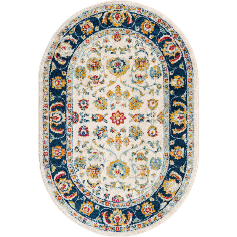 Arenas Oriental Indoor Rug, Oval 4' x 6'
