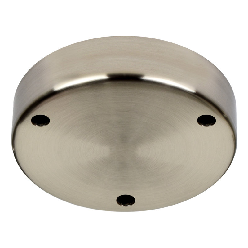 Luminaire suspendu en grappe à 3 lumières Breeze, Nickel satiné