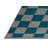 Machine Washable Checkered Green Area Rug-1569375081