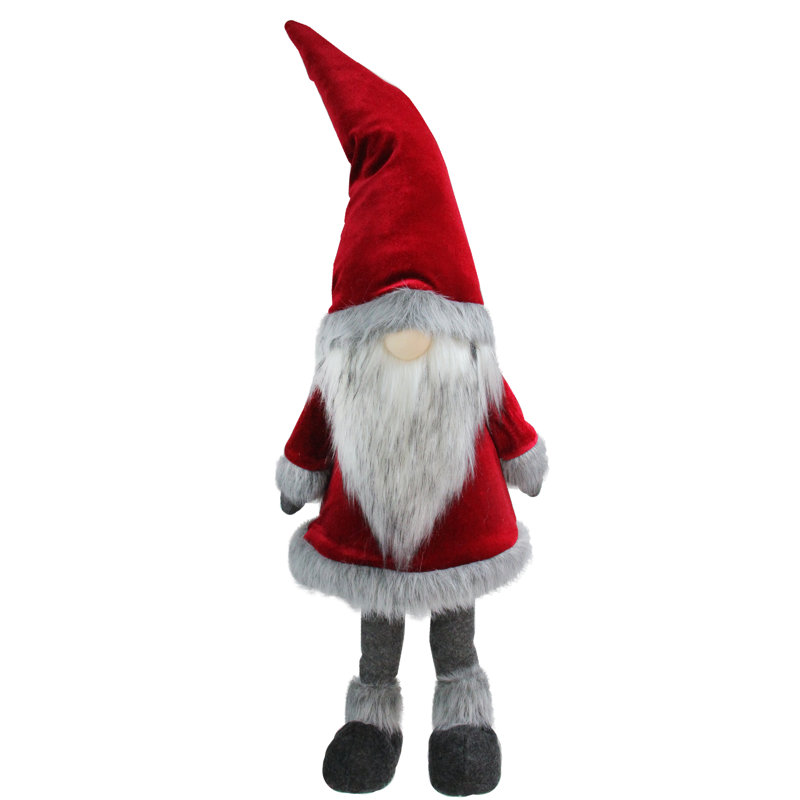 Figurine de père Noël gnome, H 25 po x l 7 po x P 5 po