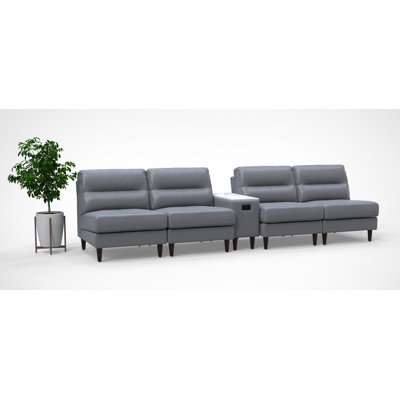 Ensemble de chaises de réception pour 4 personnes avec tables de chargement pour salle d'attente 4 personnes