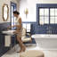 St. George White Vitreous China U-Shaped Console Bathroom Sink with Overflow-138785080