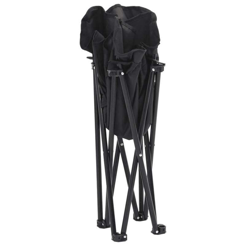 5-7 Polyester/Polyester Blend Camping / Beach Folding Chair Folding Chair Set, Black