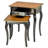 Solid Wood Top Nesting Tables with Storage