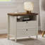Table de chevet avec 2 tiroirs et station de charge Farmhouse-1821548092-1831405371