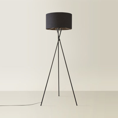 Misner 155cm Camden Tripod Floor Lamp with Large Reni Shade