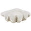 Cole And Grey Polystone Large Textured Shell Decorative White Sculpture