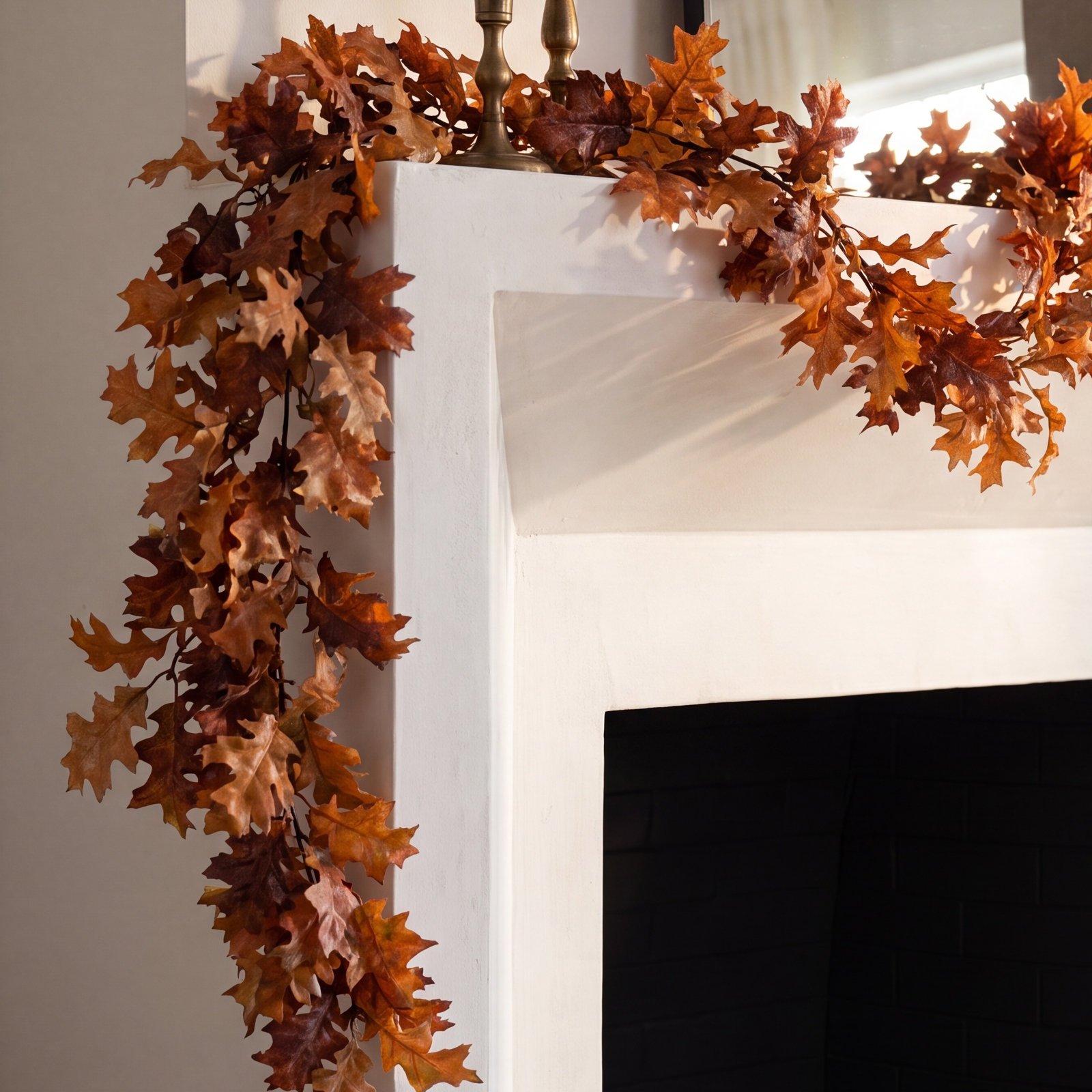 70'' in. Faux Oak Garland