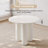 39.37" Modern Cream White Dining Table,Round  Kitchen Table for Kitchen, Bar, Living Room-453712672-453712673