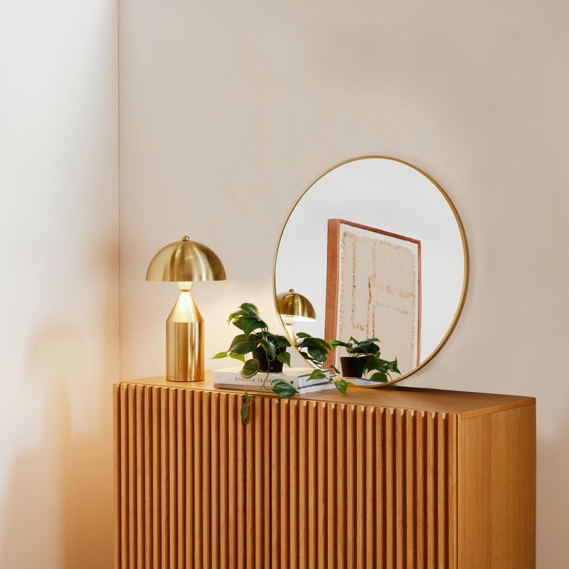 Luvine Mirror, Gold, 50 cm H x 50 cm W