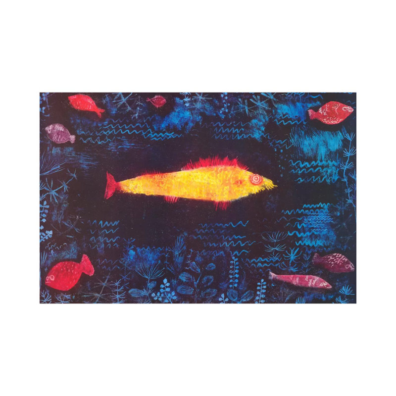 The Golden Fish by Paul Klee - Wrapped Canvas Print, 20.32 cm H x 30.48 cm W