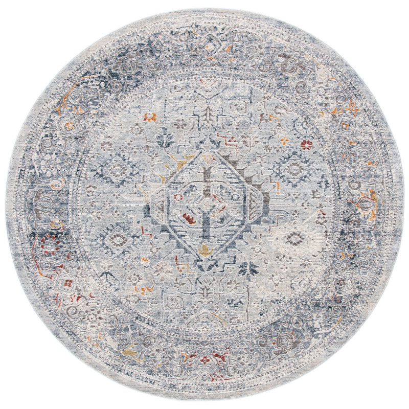 Smitherman 500 Performance Oriental Rug, Round 6'7"