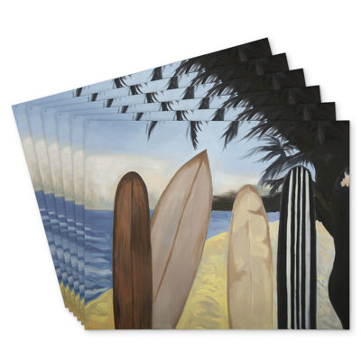 Surfboards Polyester Mindaugas Set of 6 | Home Decor Essentials