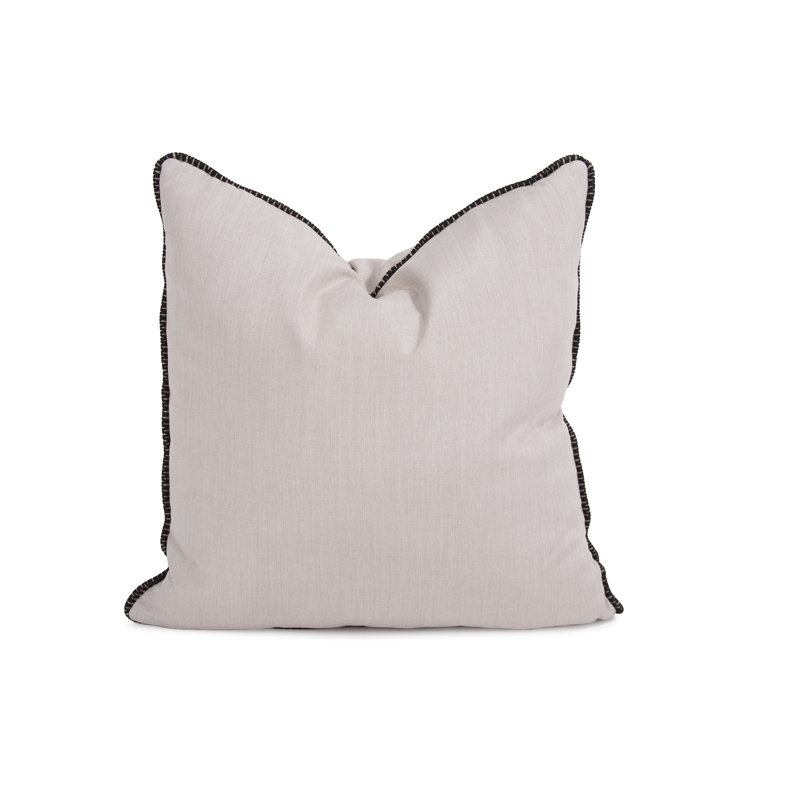 24 x 24 Outdoor Pillow with Dec Cord, Seascape Canyon- Poly Insert, 20" x 20", Seascape Sand