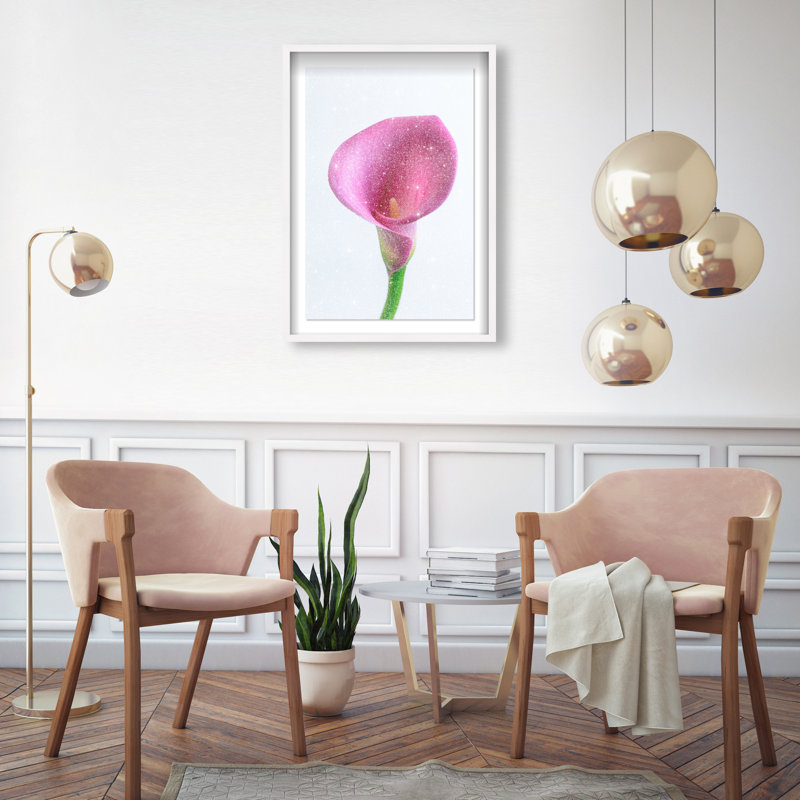 Pink Luminescence I Framed Graphic Art, 55.5"H x 37.5"W, White Shadowbox