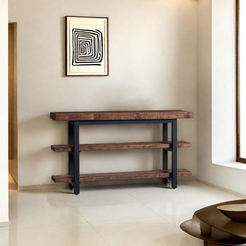 Retro Minimalist Console Table, 31.5" H x 55.12" W x 13.78" D
