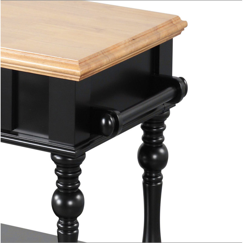 Black Kitchen Island