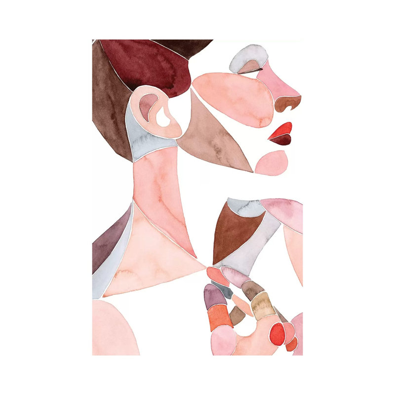 « Golden Age II » par Grace Popp-impression d’art graphique, H 18 po x l 12 po x 1,5 po, Toile tendue, Pas de tapis