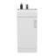 Meuble-lavabo de salle de bain avec lavabo, armoire à une porte, blanc