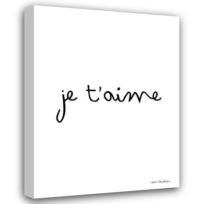 Lark Manor™ Seven Trees Design Gallery Wrapped Canvas Art Titled: Je Taime