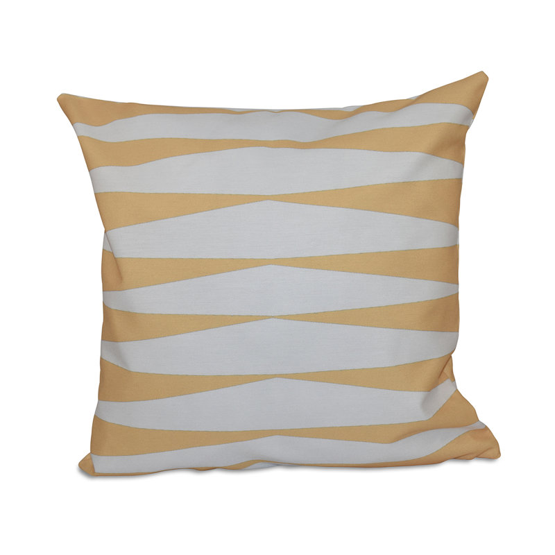 Geometric Reversible Throw Pillow, 20" x 20", Teal